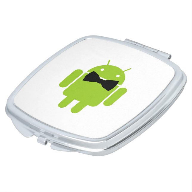 Formal Atire Android Robot Compact Mirror (Turned)