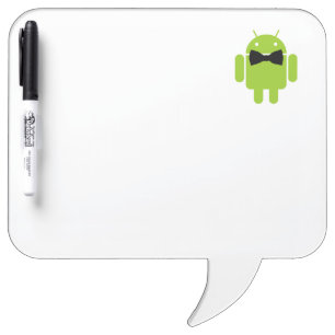 Formal Atire Android Robot Dry-Erase Board