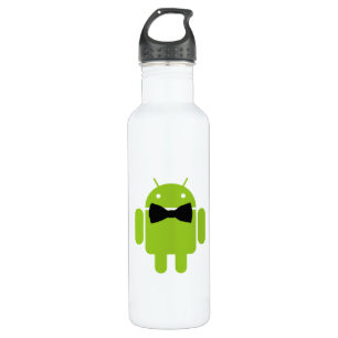 Formal Atire Android Robot Stainless Steel Water Bottle