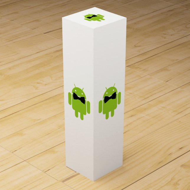 Formal Atire Android Robot Wine Gift Box (Front)