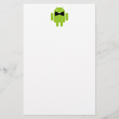 Formal Atire Green Android Robot Stationery