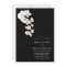 Formal Black and White Orchid Wedding