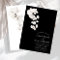 Formal Black and White Orchid Wedding