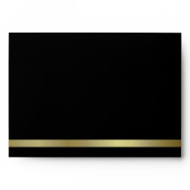 Formal Black & Gold Invitation Envelope Formal Black & Gold Invitation Envelope