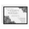 Formal Black Lace Square Wedding Invitations