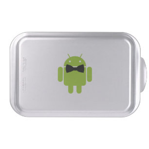 Formal Bow Tie Android Robot Icon Cake Pan