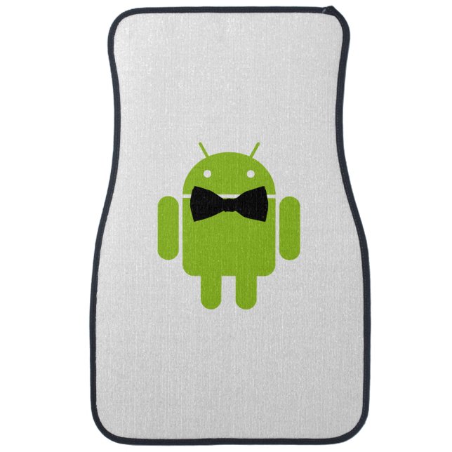 Formal Bow Tie Android Robot Icon Car Mat (Front)