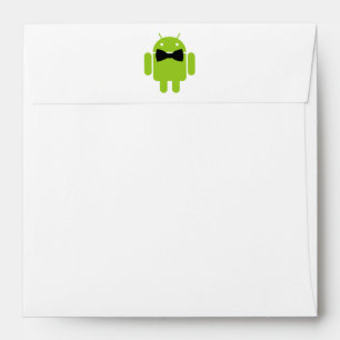 Formal Bow Tie Android Robot Icon Envelope