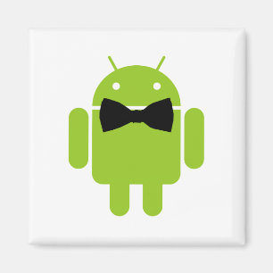 Formal Bow Tie Android Robot Icon Magnet