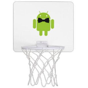 Formal Bow Tie Android Robot Icon Mini Basketball Hoop