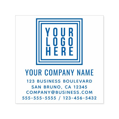 Formal Business or Company Logo Return Address Self_inking Stamp