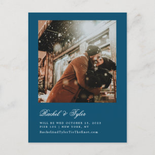 Formal Caption Engagement Save the Date Postcard