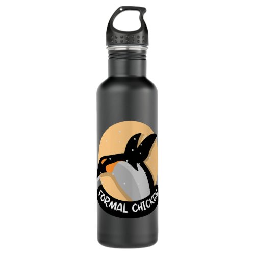 Formal Chicken Funny Penguin Wrong Animal Name Jok Stainless Steel Water Bottle