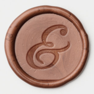 Formal Classy Ampersand Calligraphy Wedding Wax Seal Sticker