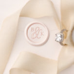 Formal Classy Wedding Monogram Wax Seal Stamp<br><div class="desc">Formal chic and elegant custom wedding monogram wax seal stamp is classic and timeless. The design features a large whimsical ampersand,  personalize with couple's monogram. Beautiful personalized embossers for couples to add a personalized touch to their invitations,  save the date,  envelopes,  and more!</div>