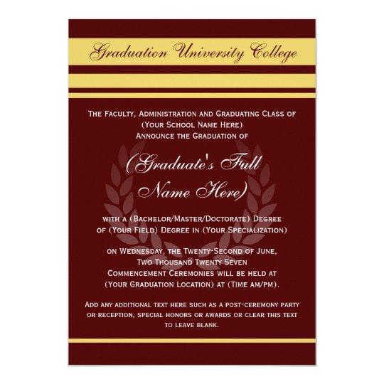 Formal Graduation Invitations 4