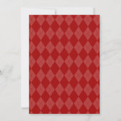 Formal College Graduation Announcements ~ Red (Back)