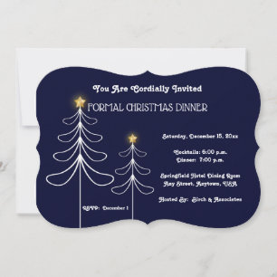 Formal Corporate Christmas Party Invitation