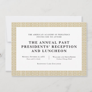 Formal Corporate Event Invitation Greek Key