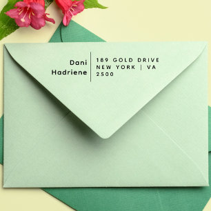 Formal Custom Name Return Address Rubber Rubber Stamp