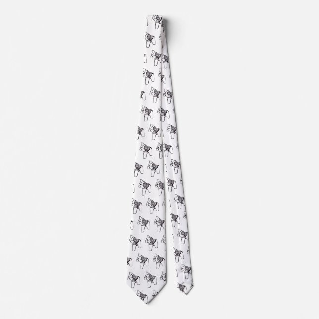 Formal Dala Horses Neck Tie (Front)