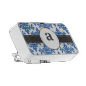 Formal Damask Monogram Portable Speaker (Side)