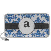 Formal Damask Monogram Portable Speaker (Front)