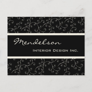 Formal Deco Business Professional Design Two Postcard