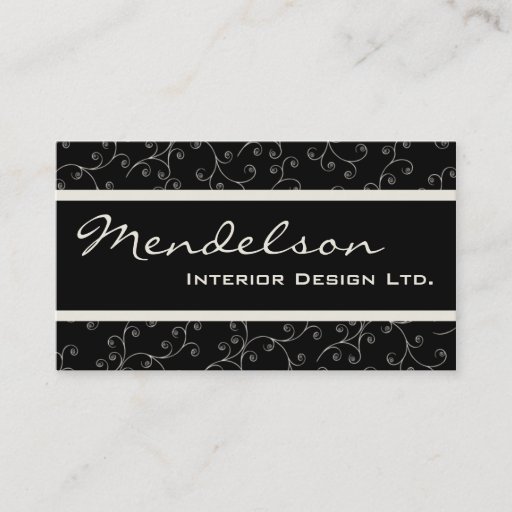 Customizable Formal Deco Company Business Card
