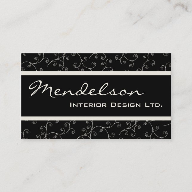 Formal Deco Company Business Card (Front)