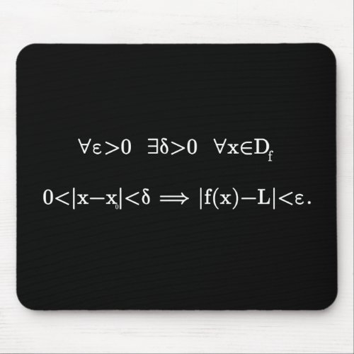 formal definition of a limit math and calculus ba mouse pad