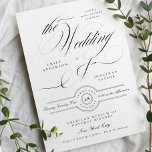 Formal Elegant Calligraphy Black Tie Wedding Invitation<br><div class="desc">Formal,  Elegant and impressive - Find Collection / Suite below 

*Please contact me if you need any help with design or additional designs / color options</div>