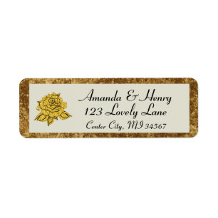 Formal Elegant RSVP Return Address Label