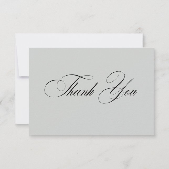 Formal Elegant Thank You Card (Front)