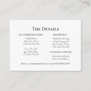 Formal Elegant Wedding Invitation Black Text