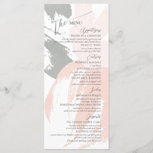 Formal Elegant Wedding Rehearsal Flat Menu