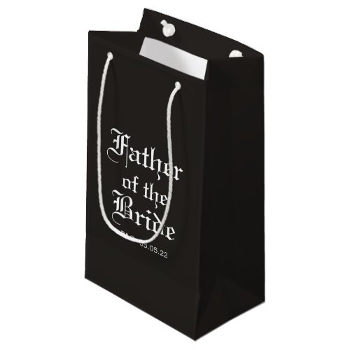 Formal Father of the Bride Small Gift Bag