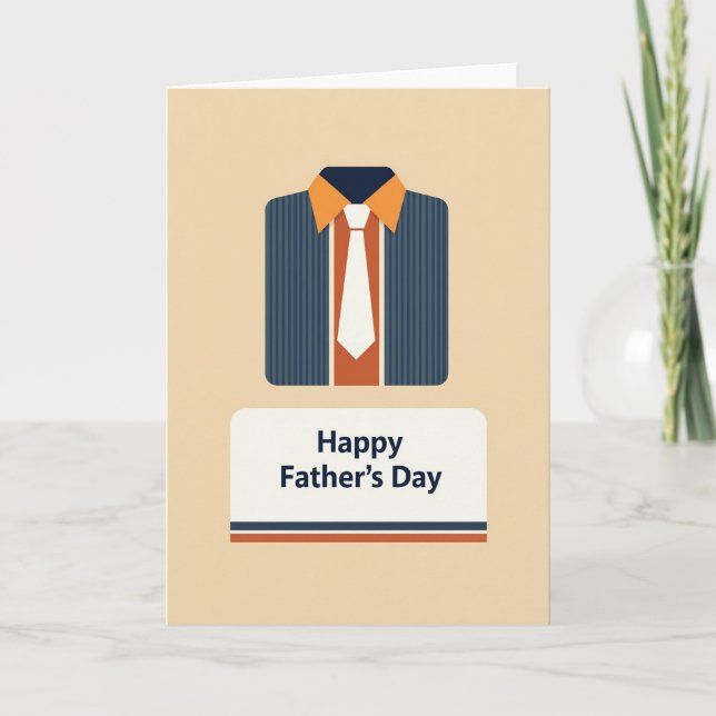 Formal Fathers Day Message Card (Front)