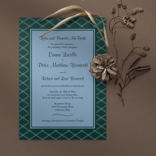 Formal Forest Art Deco Reception_Only Invitation