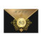Formal Gold Black 50th Birthday Anniversary RSVP
