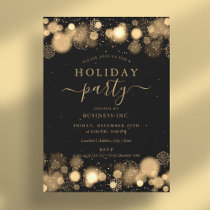 Formal Gold Glam Corporate Holiday Party  Invitation