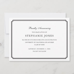 Formal Graduation Announcement