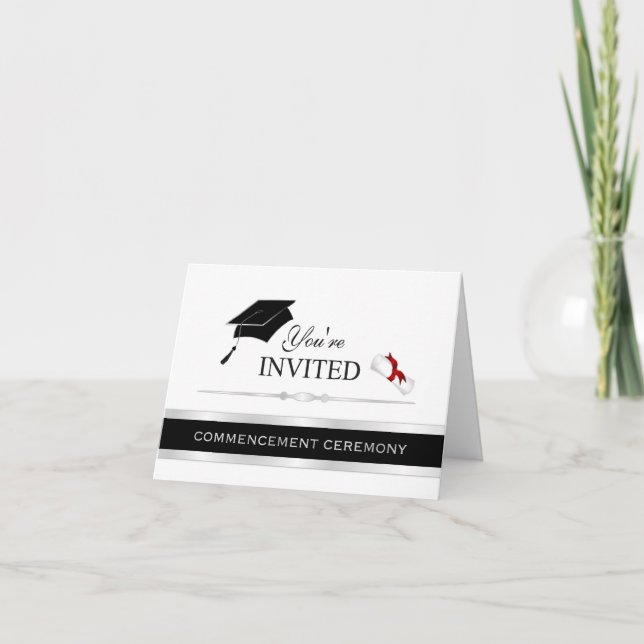 Formal Graduation Commencement Invitations (Front)