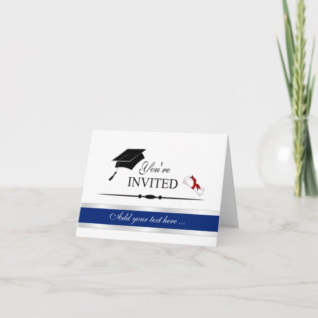 Formal Graduation Invitations - Customize (Front)