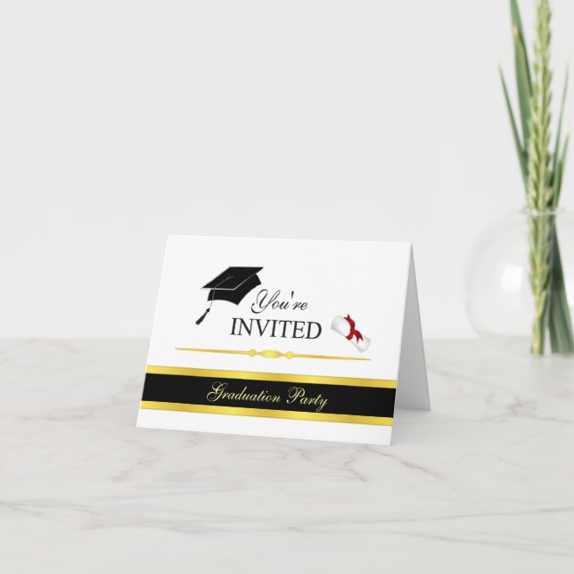 Formal Graduation Invitations - Customize (Front)