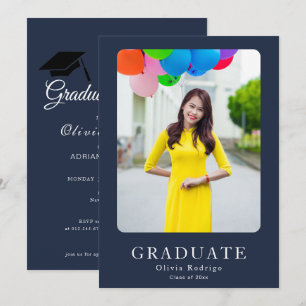 Formal Graduation Party Invite Bold & Elegant