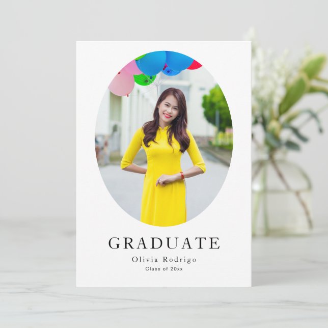 Formal Graduation Party Invite | Bold & Elegant (Standing Front)
