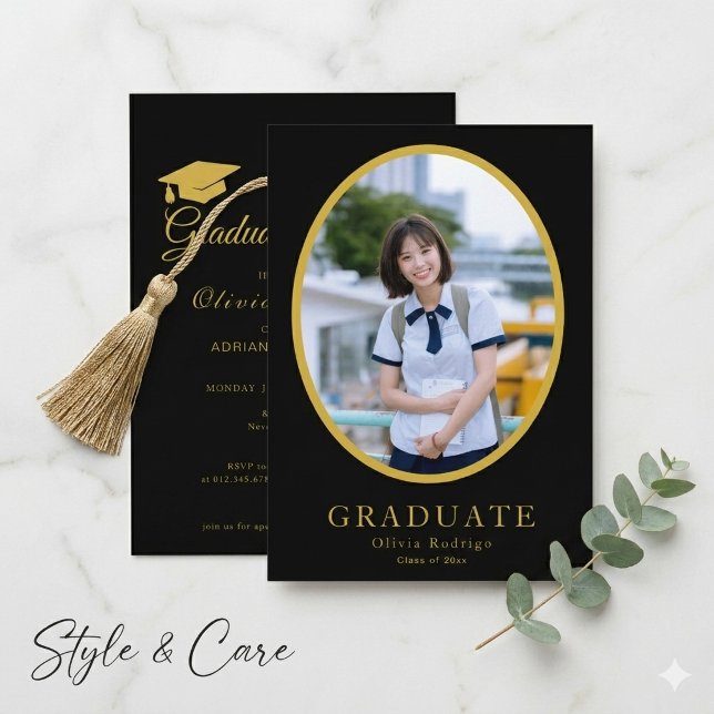Formal Graduation Party Invite | Bold & Elegant (Formal Graduation Party Invite  Bold & Elegant)