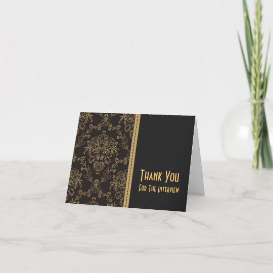 Formal Interview Thank You Card | Zazzle.com