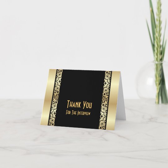 Formal Interview Thank You Card | Zazzle.com